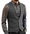 Debonair Wool Waistcoat - grey / M - HIS.BOUTIQUE