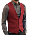 Debonair Wool Waistcoat - Red / L - HIS.BOUTIQUE