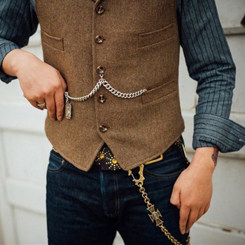 Men's Tweed Vest